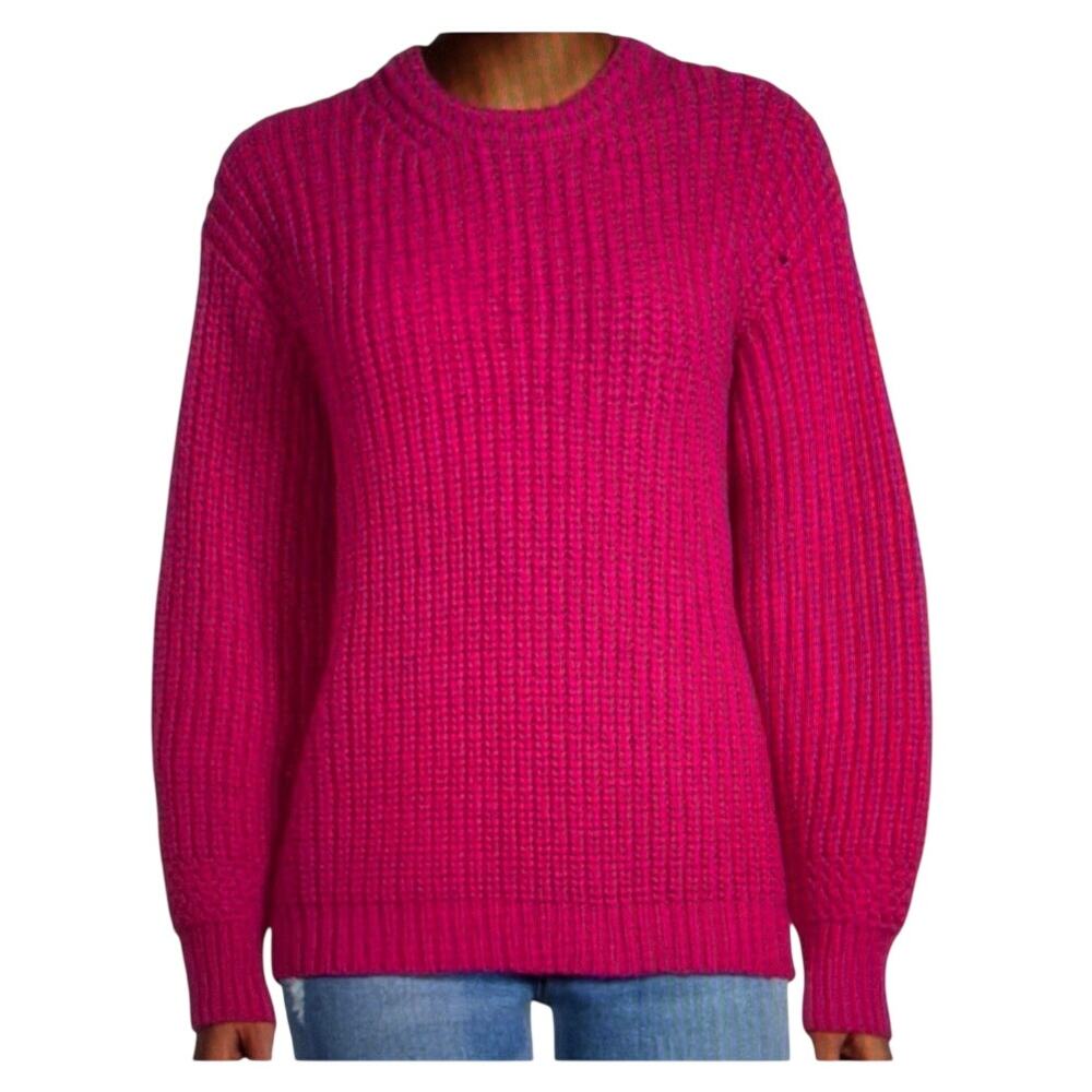 MARINE LAYER Oversized Crewneck Sweater Rose Violet Size Small New with tags
